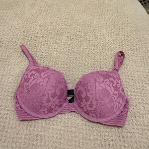 Victoria's Secret Mauve Lace Underwire Bra
